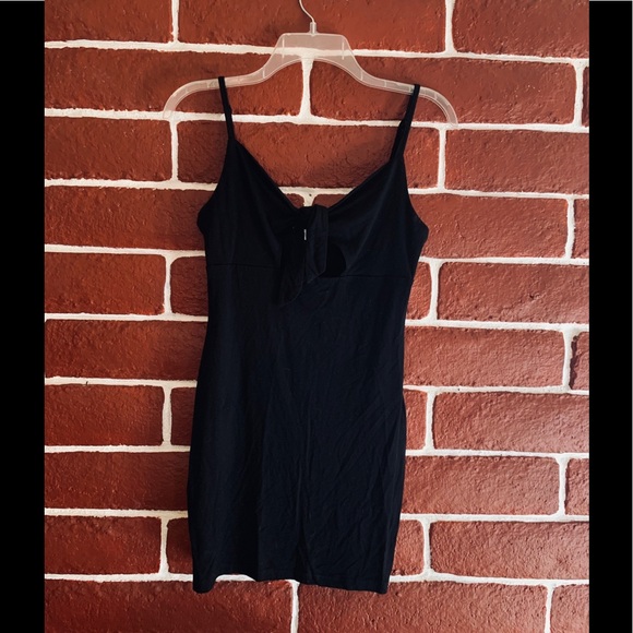 Ribbon Tie Front Casual Dress - Picture 1 of 3